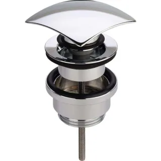 Viega Universalventil 492809 Visign V2A, G 1 1/4 x 63 mm, Messing verchromt, verschließbar