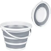 relaxdays Falteimer 2x Eimer faltbar 10 Liter