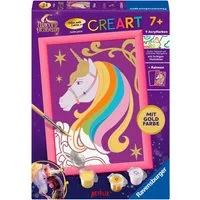Ravensburger Malen nach Zahlen CreArt, Malen nach Zahlen, Kinder, Unicorn Academy - Wildstar, Made in Europe