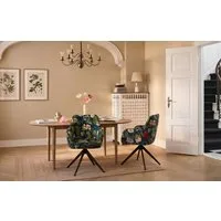 B&D home Polsterstuhl ARVIT (1 St), Federkern, drehbares Metallgestell, mit Armlehnen