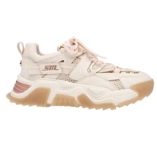Steve Madden - "Kingdome" Sneaker für Damen, niedrig geschnitten (Cremefarbe/Roségold)