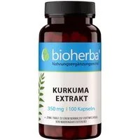 BIOHERBA R Bioherba Kurkuma Extrakt 350 mg 100 Kapseln Nahrungsergänzungsmittel, 1 er