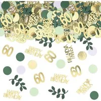 Bomiclss Konfetti 100 Stk Streudeko Geburtstags Gold,Geburtstage Deko Confetti, Tischdeko Geburtstag Frauen Männer