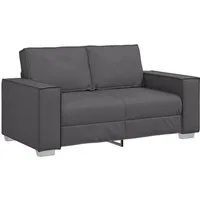 vidaXL Sofa Zweisitzer-Sofa Grau 160 cm Kunstleder, 1 Teile