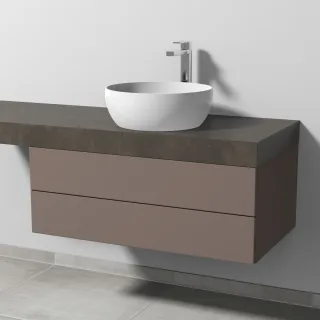 Sanipa Waschtischunterbau mit Auszügen 2morrow (P3309) 340x900x520 Taupe-Matt, P33091T P33091T