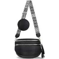 UE Stock Freizeittasche Moderne Crossbody Tasche Umhängetasche mit Münzgeldbörse - Schwarz, der perfekte Begleiter für jeden Tag