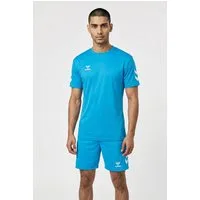 hummel Sportanzug HMLLOGO SET (Spar-Set, 2-tlg), 2-teiliges Set aus Shorts und T-Shirt, mit elastischem Bund