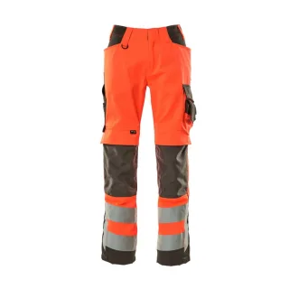 MASCOT Kendal Hose mit Knietaschen SAFE SUPREME Hi-vis Rot / Dunkelanthrazit 49 - 15579-860-22218-76C49