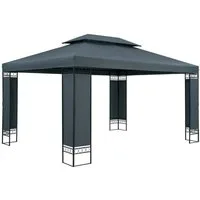 Casaria Pavillon Elda, 3x4m Farbwahl UV-Schutz 50+ Wasserabweisend Stabil Robust Metall mit