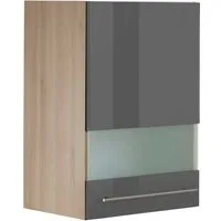 OPTIFIT Glashängeschrank Bern Breite 50 cm, Front mit Milchglas-Einsatz, mit Metallgriff