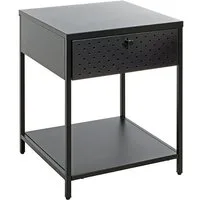 HAKU Konsolentisch Konsole - schwarz - Metall - H. 53cm x B. 40cm - Ablagetisch - Deko (1xKonsole, Beistelltisch - Schminktisch), Wandregal - Ablage - Konsolentisch - Sideboard