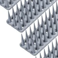 KONZEPT Taubenspikes Taubenabwehr Spikes Vogel, Katzen - für Balkon, Zaun - aus Kunststoff, 3-St., Gesamtlänge: 1,5 Meter, UV-beständig