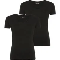 YSABEL MORA Kurzarmshirt (2er Pack) mit Rundhals, elastisch, Baumwollmix, weich, Basic