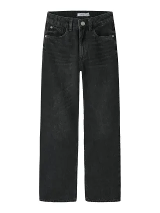 NAME IT - NKFROSE STRAIGHT HW JEANS 9222-RM NOOS Black Denim - Gr. - 158
