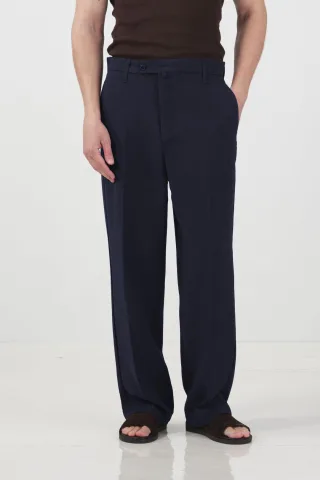 Herren Strickhose mit mittlerem Bund und geradem Bein