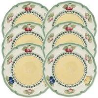 Villeroy & Boch Teller-Set French Garden Fleurence Frühstücksteller 21cm Set6, Porzellan