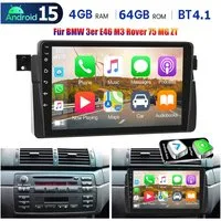 ESSGOO 64G DAB+ Android15 Autoradio 2 din für BMW 3er E46 1998–06 CarPlay GPS Navigationsgerät (Carplay Android Auto Bluetooth EQ USB GPS Navi WIFI Touchscreen)