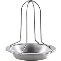 Nivella Backblech Grill Hähnchenbräter Geflügelbräter Hähnchenständer Brathähnchen, Edelstahl