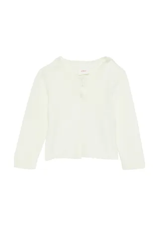 s.Oliver - Strickjacke creme/weiß - Gr. - 92