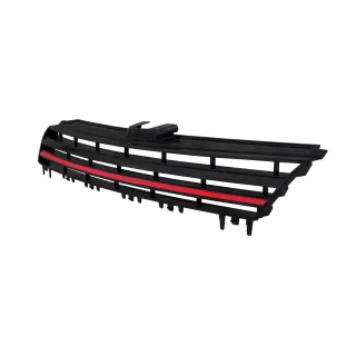 Original JOM Kühlergrill Sportgrill Halbmond Schwarz + Rot für VW Golf 7 VII