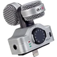Zoom Audio Mikrofon Zoom iQ7 Stereo Mikrofon für iOS-Geräte, Mitten-Seiten-Stereo-Kondensatormikrofon für iOS-Geräte