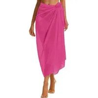 Agger Strandrock Strand-Sarong für Damen, Transparenter Bikini-Überwurf,Wickeltuch Wickelrock oder Bikini Cover-up,sommerlicher Strand- und Urlaubsschutz