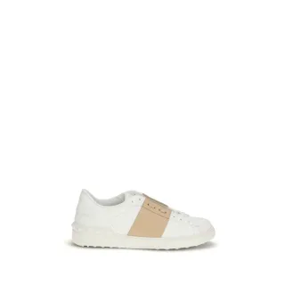 Valentino Garavani Weiße Kalbsleder Bos Taurus Low-Top Sneaker