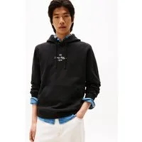 Tommy Hilfiger Hoodie OUTLINE FLAG SCRIPT HOODIE mit kontrastfarbener Stickerei
