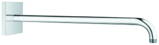 Grohe Brausearm Rainshower Metall 26145 eckige Rosette Ausladung 422mm chrom, 26145000 26145000