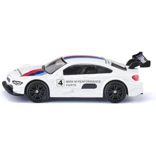 siku 1581 BMW M4 Racing 2016 Sportwagen Metall/Kunststoff Weiß/Multicolor Detailgetreuer Heckflügel Spielzeugauto für Kinder