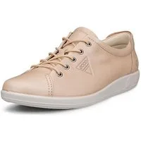 Ecco Soft 2.0 Sneaker, Freizeitschuh, Halbschuh, Schnürschuh mit Retro-Shilouette