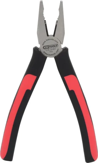 KS Tools SlimPOWER Kombinationszange rot/schwarz - 115.2101