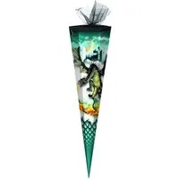 Verpackungsmittel GmbH Markneukirchen Schultüte Schultüte / Zuckertüte / 85cm / eckig / "Dragon"