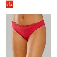 Nuance by Lascana Slip (Packung, 2 Stück) mit Spitzeneinsatz vorne