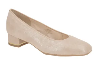ara 12-21838 07 Beige Sand Pumps mit Glitzer, Lederfutter und extra weiter Pa...