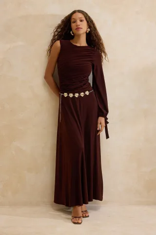 Langes, flaches Maxikleid für Damen, ideal für Abschlussfeiern, Ball und A-Linien-Abendkleider
