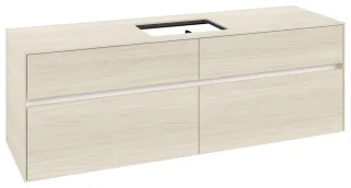 Villeroy & Boch Waschtischunterschrank Collaro C12000 1600x548x500mm 4 Ausz. Waschtisch mittig White C12000AA