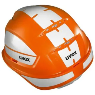 Uvex pheos B-S-WR Schutzhelm orange mit Reflexset L orange 52 cm - 61 cm - 9772239