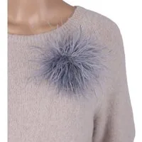 MIRROSI Brosche Edler Federbrosche, Feder-Anstecker im Boho-Vintage Stil, Ausgestattet mit Clip und Anstecknadel für sicheren Halt