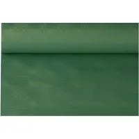PAPSTAR Tischdecke Papiertischtuch mit Damastprägung 8 m x 1,2 m dunkelgrün