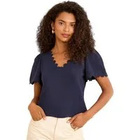 Love & Roses V-Shirt Love & Roses T-Shirt mit V-Ausschnitt, Regular (1-tlg)