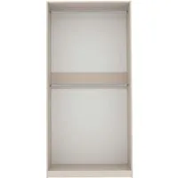 Marmex Möbel Kleiderschrank TRES 01 moderner offener Kleiderschrank mit Kleiderstangen ohne Schranktüren, Ankleidezimmer