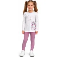 Girls Fashion Langarmshirt & Leggings Sommer Set Langarm Shirt + Leggings, MS2224e (Set, Langarmshirt & Leggings)