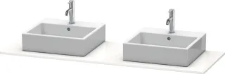 Duravit XSquare Konsole Schwarz Hochglanz 1600x550x16 mm - XS063HB4040 XS063HB4040