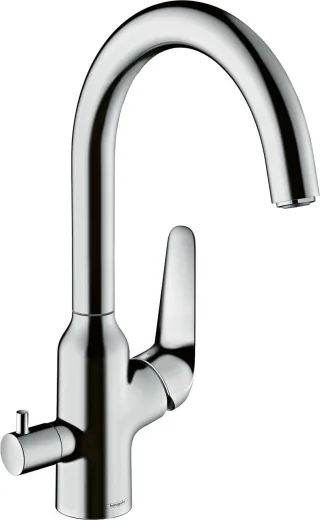 Hansgrohe Spültischmischer 220 Schwenkauslauf mit Geräteabsperrventil M424-H220 chrom, 71803000 71803000