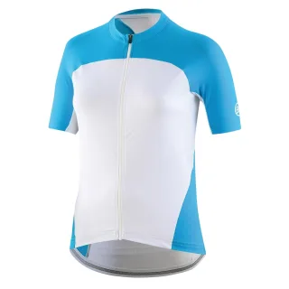 Bicycle Line - "Karol" Trikot für Damen, Durchgehender Reißverschluss, kurzärmlig (Türkis)