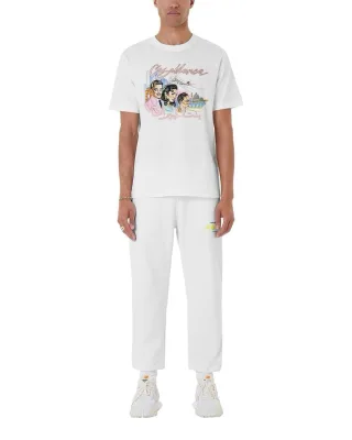 Casablanca La Liaison Design Weißes T-Shirt