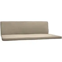 Beautissu Sitzauflage Hollywoodschaukelauflage 3 Sitzer 2er Set Loft HS, 180x50cm, Natur, Waschbare Outdoor Auflage für Hollywoodschaukel mit Reißverschluss