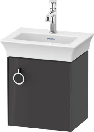 Duravit White Tulip Waschtischunterbau wandhängend Graphit Hochglanz 384x298x410 mm - WT4250RH1H1 WT4250RH1H1