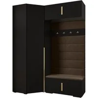 ABIKS MÖBEL Kompaktgarderobe INOVA 1 SATZ 21 Möbelset, Garderobe mit Kleiderstange und Regalen